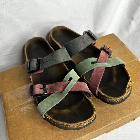 Birkenstock - Women's Tatami Leather Sandals - Multi-Color - RARE EU Size 35 - Picture 4 of 9